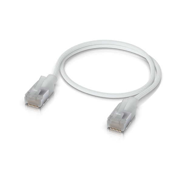 Ubiquiti UACC-Cable-Patch-EL-C6A-0.3M-W, UniFi Premium Patch Cable, Length 0.3m, White