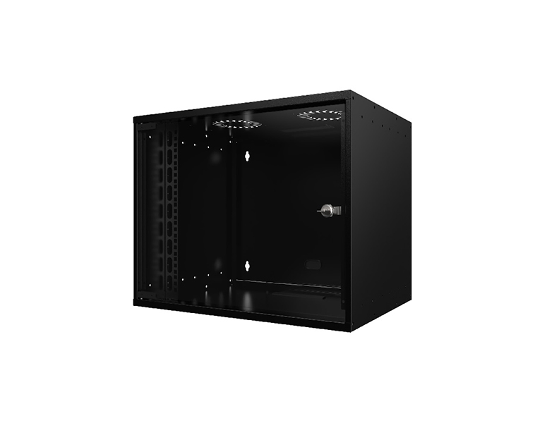 EFB B7128 Wall mounting rack 12U, depth 600 mm, black