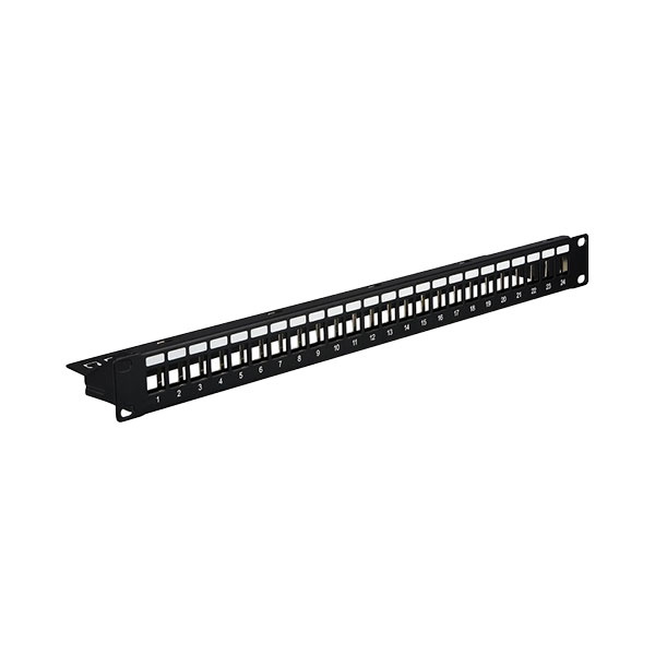 EFB Β1020 Distribution Panel 19",1U, 24 Port, black