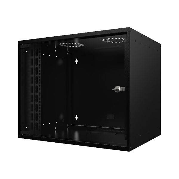 EFB Επιτοίχια καμπίνα 12U με βάθος 450 mm, μαύρη