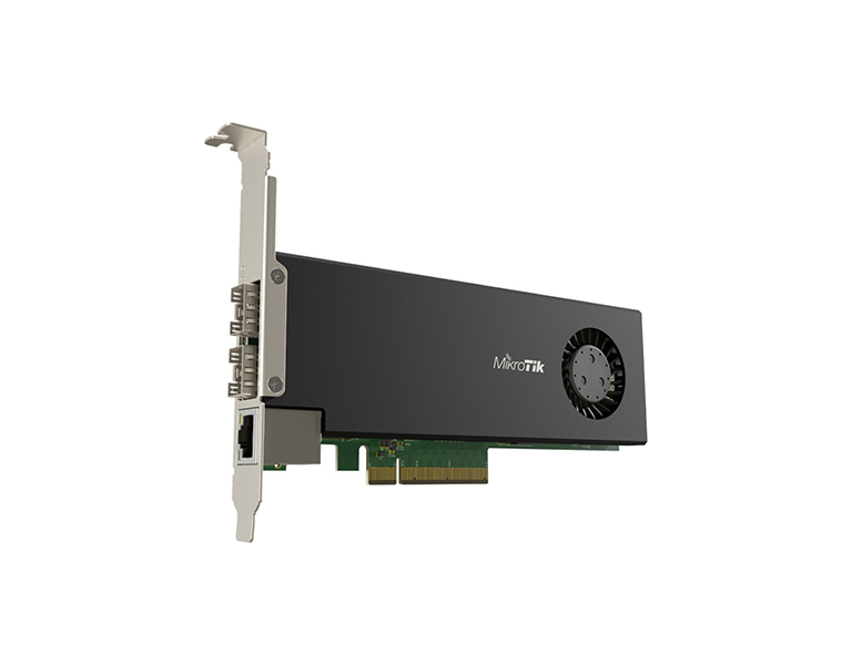 MikroTik CCR2004-1G-2XS-PCIe Cloud Core Router, 1x Gigabit LAN, 2xSFP28, RouterOS L6