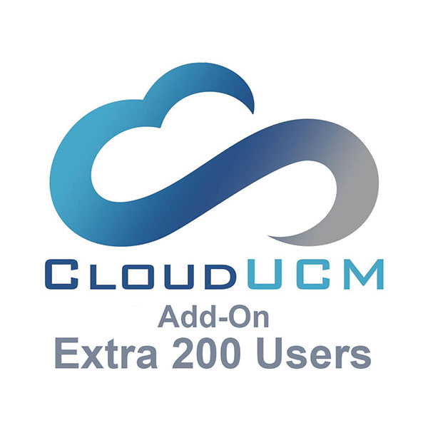Grandstream CloudUCM Extra 200 Users Add-On - 1 Year Subscription