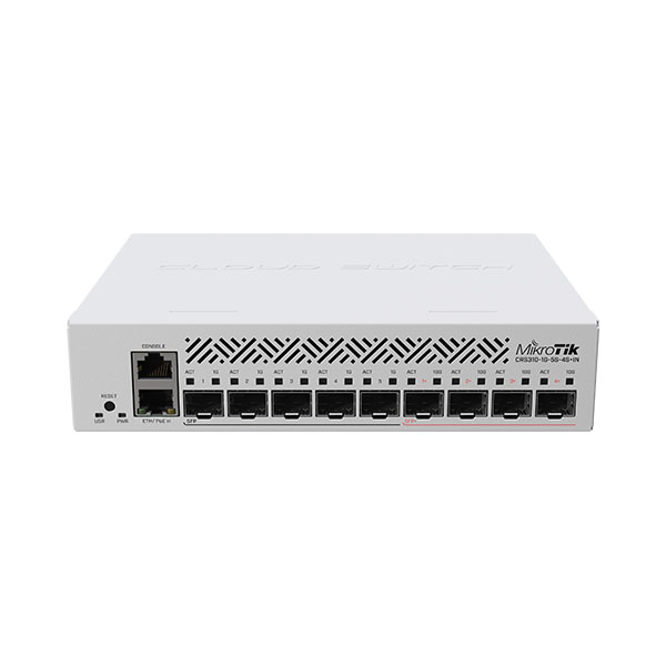 MikroTik CRS310-1G-5S-4S+IN, Cloud Router Switch, 1x Gigabit LAN, 5xSFP, 4xSFP+, RouterOS L5