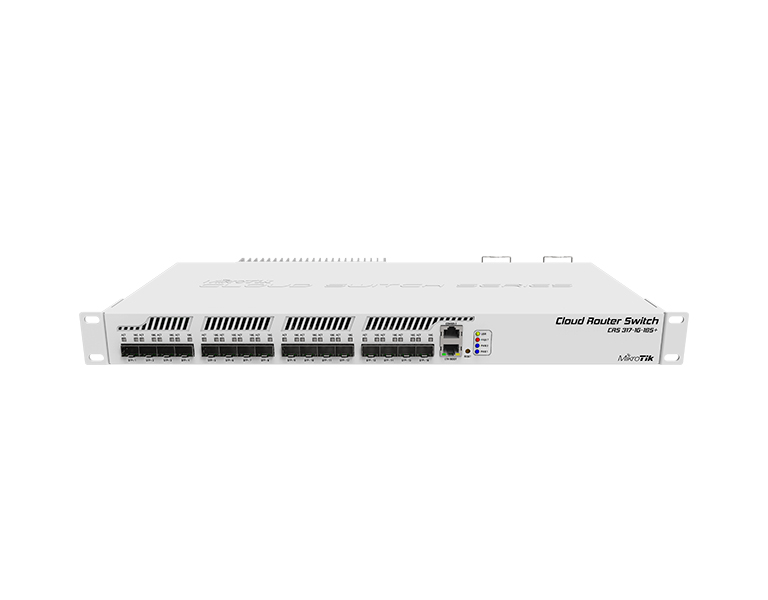 MikroTik CRS317-1G-16S+RM 800MHz CPU, 1xGLAN, 16xSFP+, SwOS, RouterOS L6