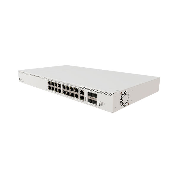 MikroTik CRS320-8P-8B-4S+RM Cloud Router PoE++ (802.3BT) Switch with RouterOS L5 License, Rackmount Case