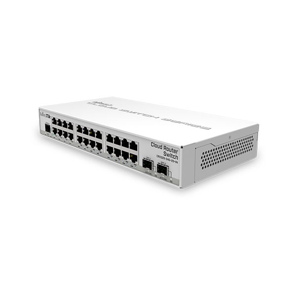 MikroTik CRS326-24G-2S+IN 800MHz CPU, 24xGLAN, 2xSFP+, RouterOS L5
