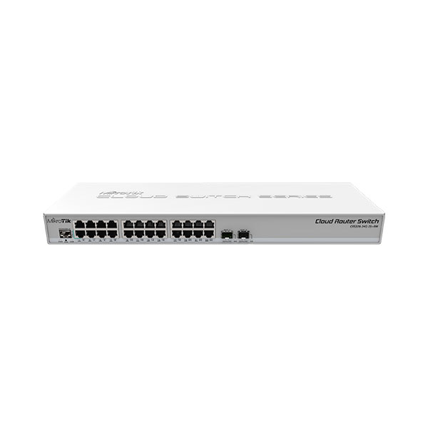 MikroTik CRS326-24G-2S+RM 800MHz CPU, 24xGLAN, 2xSFP+, RouterOS L5