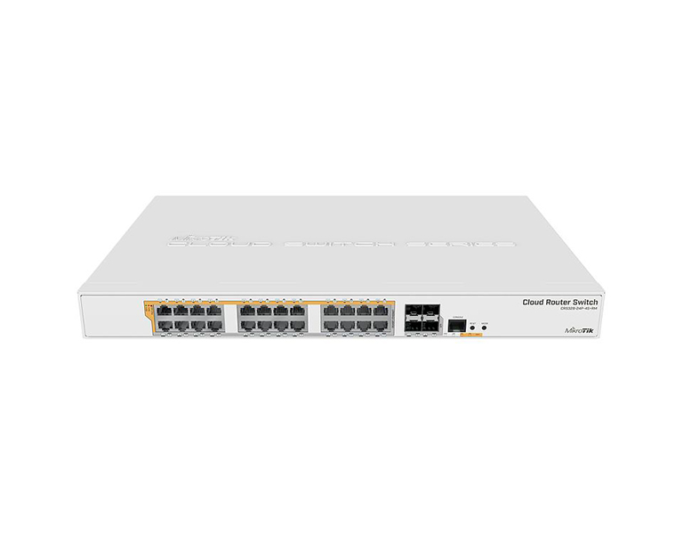 MikroTik CRS328-24P-4S+RM 800MHz CPU, 24xGLAN, 4xSFP+, RouterOS L5