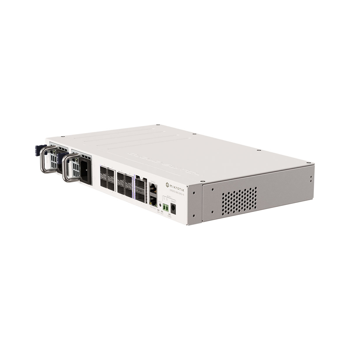 MikroTik CRS510-8XS-2XQ-IN Cloud Router Switch, 2x100 Gigabit QSFP28 ports, 8x25 Gigabit SFP28 ports, RouterOS L5 MikroTik CRS510-8XS-2XQ-IN Cloud Router Switch, 2x100 Gigabit QSFP28 ports, 8x25 Gigabit SFP28 ports, RouterOS L5
