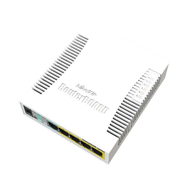 MikroTik RB260GSP 5x Gigabit PoE out Ethernet Smart Switch, SFP cage