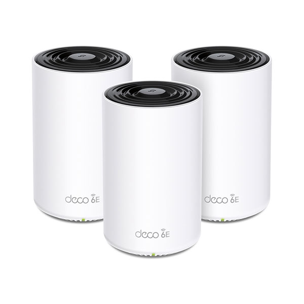 TP-LINK, DECO XE75 PRO(3-PACK) V3, AXE5400 Tri-Band Mesh Wi-Fi 6E System