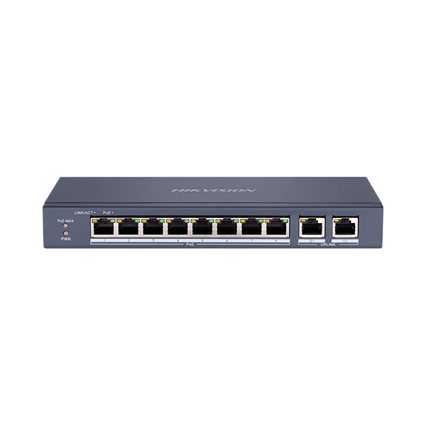 Hikvision DS-3E0310P-E/M, 8 Port Fast Ethernet Unmanaged PoE Switch