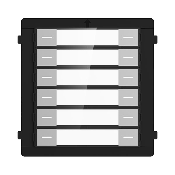 Hikvision DS-KD-K12 Nametag Modular with 12 Buttons