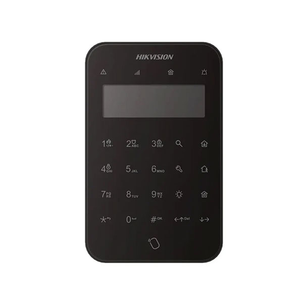 Hikvision DS-PK1-LT-WE-B AX Pro Wireless LCD Keypad, Black