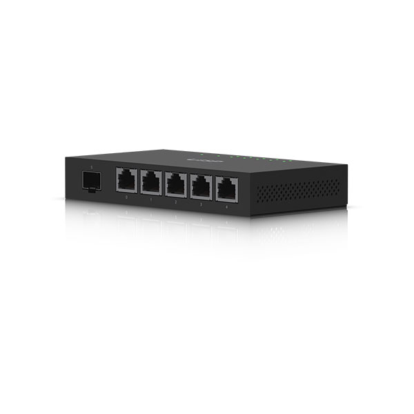 Ubiquiti ER-X-SFP EdgeRouter X SFP, 5x GLAN, 1x SFP, 5x PoE out