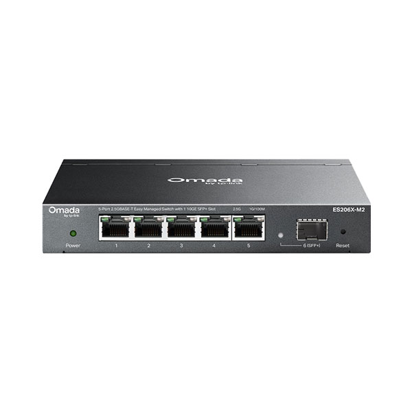 TP-LINK ES206X-M2 V1 Omada 5-PORT 2.5G Base-T Easy Managed Switch with 1 X 10G SFP+ Slots