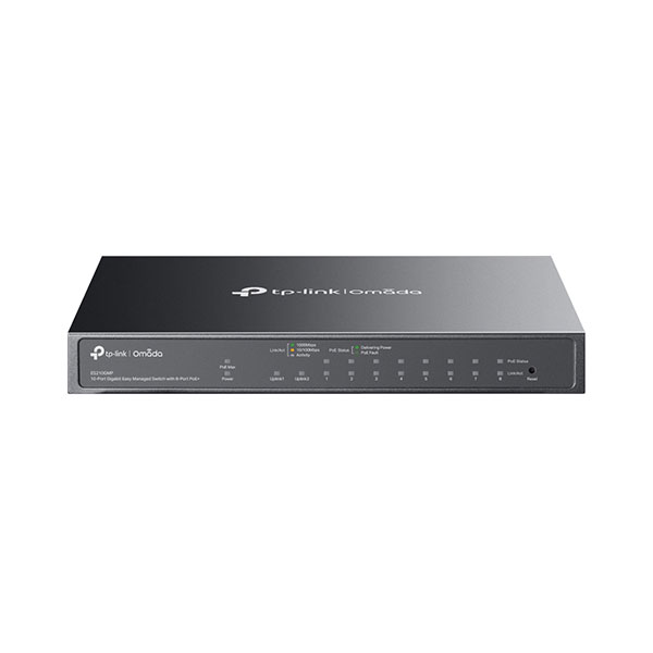 TP-LINK ES210GMP, OMADA 10-PORT Gigabit Easy Managed Switch with 8-Port POE+