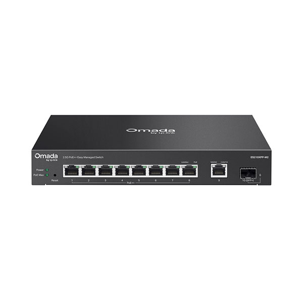 TP-LINK ES210XPP-M2 V1 Omada 8-Port 2.5G + 2-Port 10G Easy Managed Switch with 8-Port PoE++