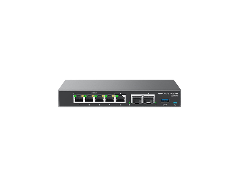 Grandstream GCC6010 All-In One Device: VPN Router, NGFW, Switch & IP PBX, 5GBE