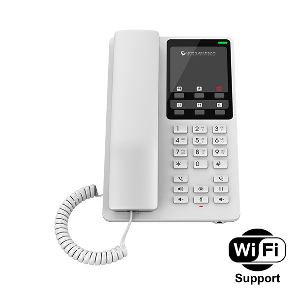 Grandstream GHP620W WiFi IP Hotel Phone (NO SCREEN) - White