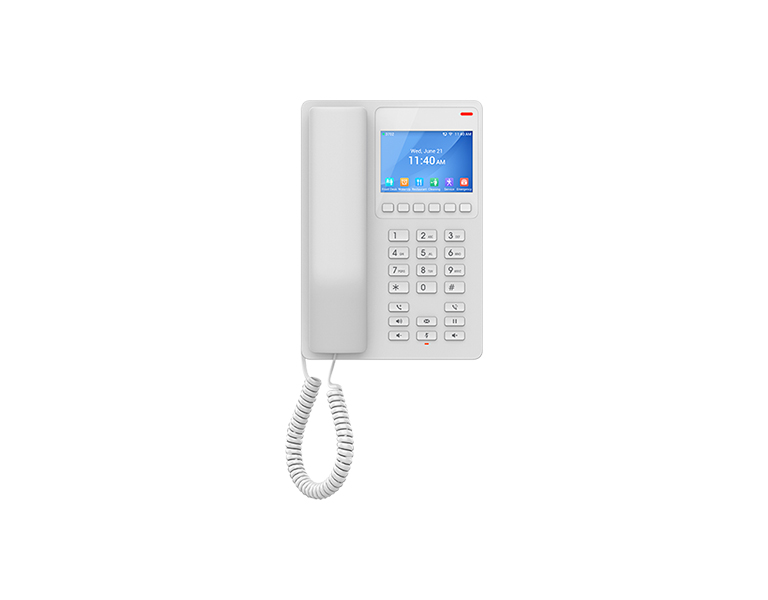 Grandstream GHP630 Compact Hotel Phone with color LCD - White
