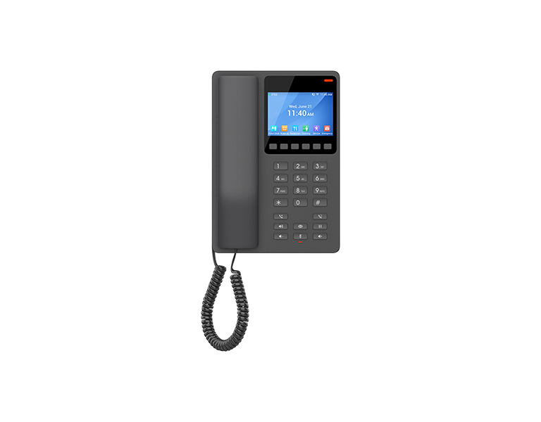 Grandstream GHP631 Compact Hotel Phone with color LCD - Black