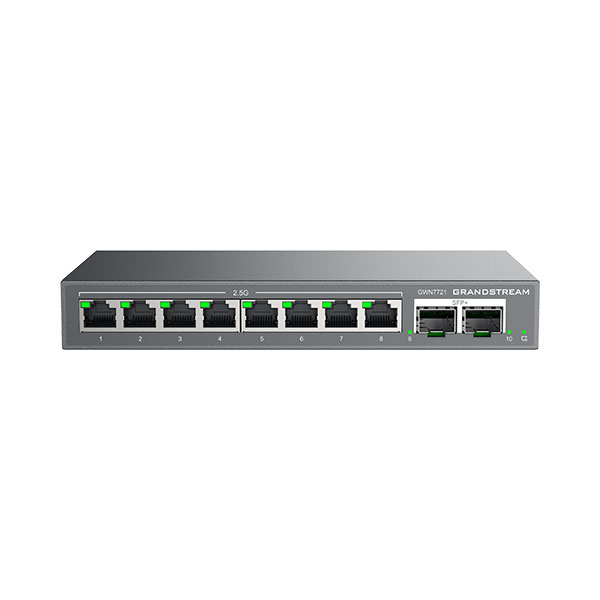 Grandstream GWN7721 10-Port Gigabit/SFP+  L2-Lite Managed Switch