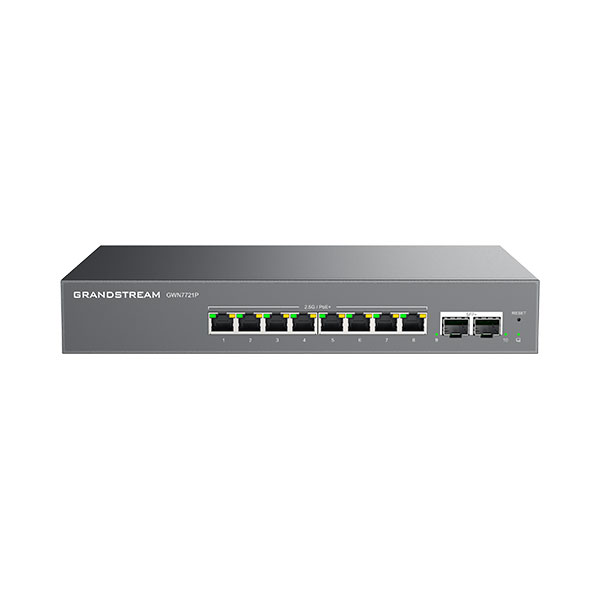 Grandstream GWN7721P 10-Port Gigabit/SFP+  L2-Lite Managed PoE Switch