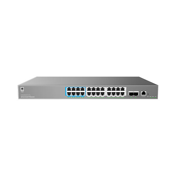 Grandstream GWN7803PH PRO 24-Port Gigabit L2++ Managed PoE Switch With SFP+ Ports, PoE++