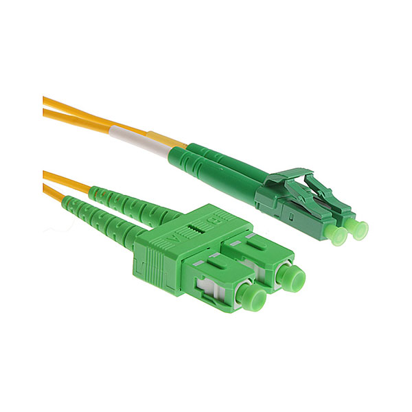 Masterlan LCapc/SCapc-DSM.9/125-01 Fiber Optic Patch Cable, LCapc-SCapc, SM, 1m