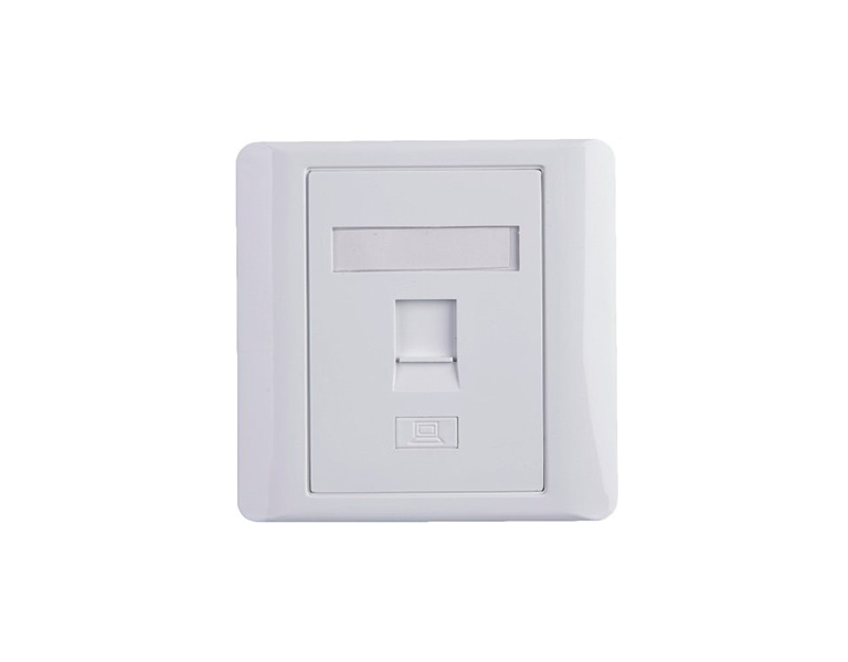 EuroLan LY-FP05 modular socket concealed, for 1 keystone, white