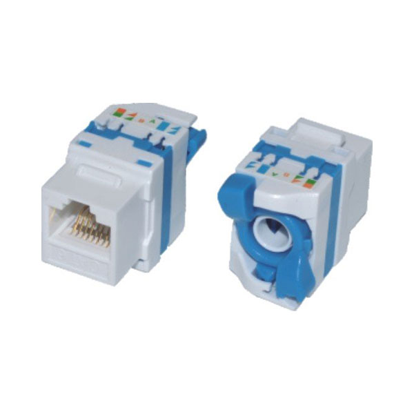 Masterlan LY-KJ5-17 self-tapping keystone UTP Cat.5e, white, rear terminal block