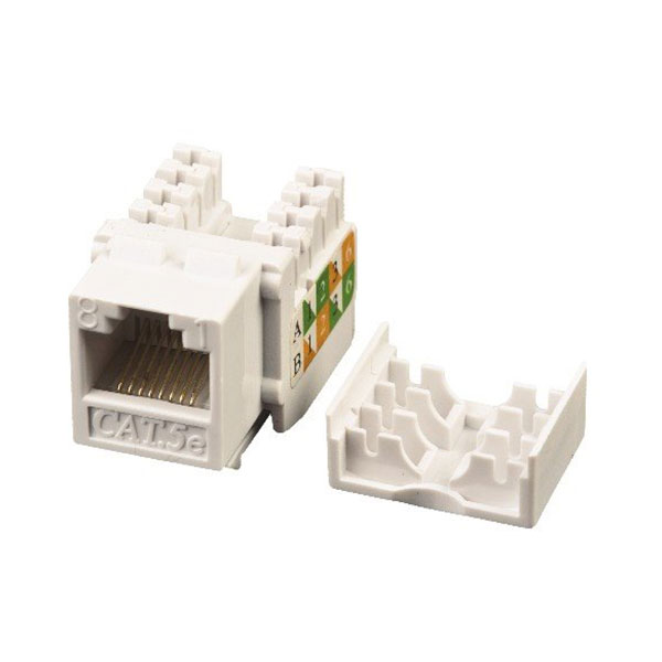 Masterlan LY-KJ5-18 self-tapping keystone UTP Cat.5e, white, upper terminal block