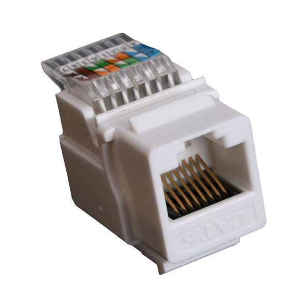 Masterlan LY-KJ6-10 keystone UTP Cat.6, white (for sockets)