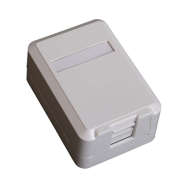 EuroLan LY-SB03B modular UTP socket on surface, for 1x keystone, without keystone