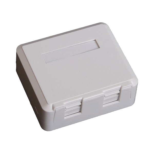 EuroLan LY-SB04B UTP socket, for 2x keystone (without keystones)