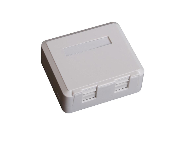 EuroLan LY-SB04B UTP socket, for 2x keystone (without keystones)