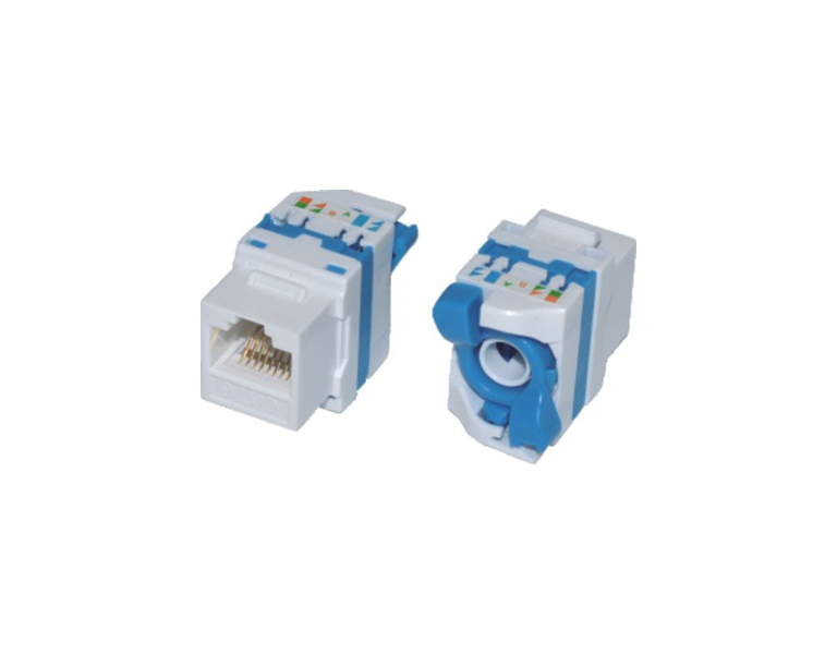 Masterlan LY-KJ5-17 self-tapping keystone UTP Cat.5e, white, rear terminal block