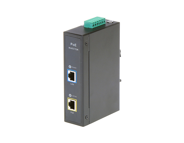 MaxLink MAXPIDIN30 PoE injector, 12-48VDC, 802.3af/at, 55V, 0.55A, 30W, 1Gbit