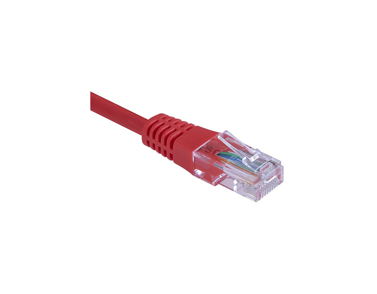 Masterlan PCU5E-05RD-MS patch cable UTP, Cat5e, 0.5m, red