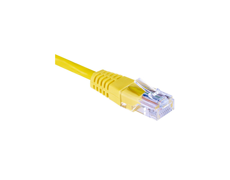 Masterlan PCU5E-05YW-MS patch cable UTP, Cat5e, 0.5m, yellow
