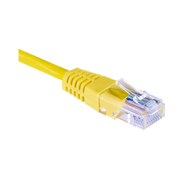 Masterlan PCU5E-05YW-MS patch cable UTP, Cat5e, 0.5m, yellow