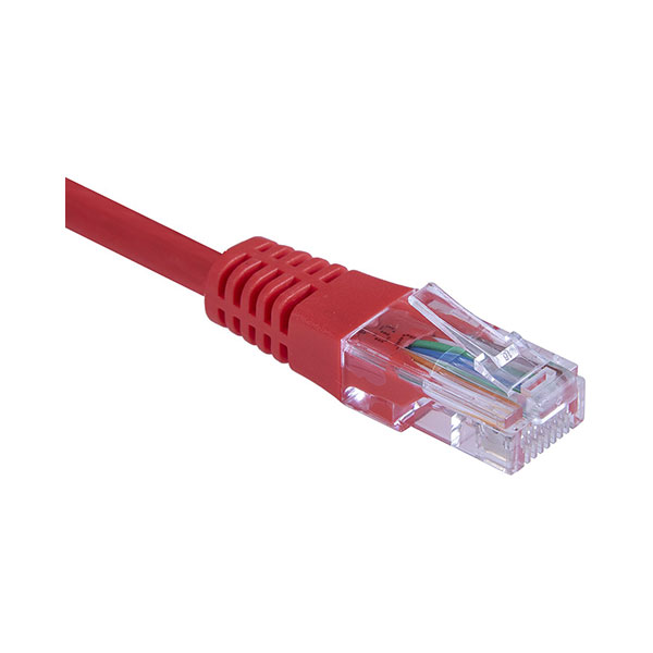 Masterlan PCU5E-1RD-MS patch cable UTP, Cat5e, 1m, red
