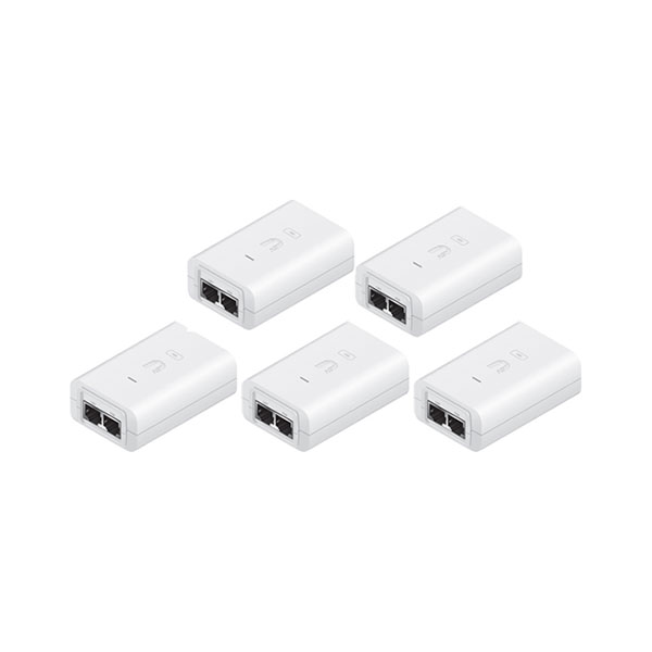 Ubiquiti POE-24-12W-5P Gigabit PoE Adapter 24V, 0.5A, 12W, 5-Pack