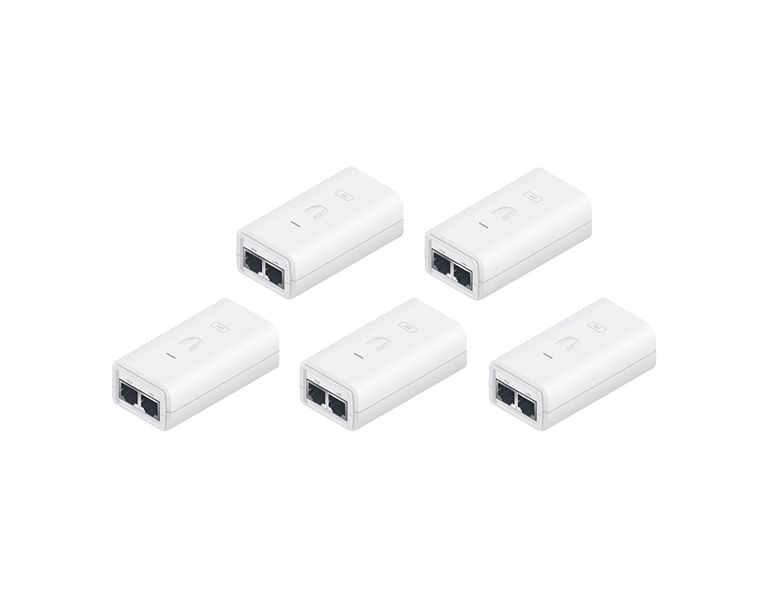 Ubiquiti POE-24-12W-5P Gigabit PoE Adapter 24V, 0.5A, 12W, 5-Pack