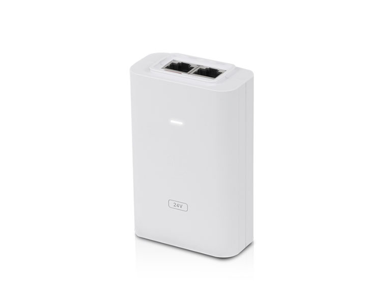 Ubiquiti POE-24-24W-G-WH Gigabit PoE Adapter 24V, 1A, 24W with power cable