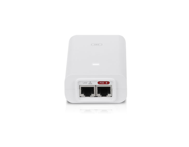 Ubiquiti POE-24-24W-G-WH Gigabit PoE Adapter 24V, 1A, 24W with power cable