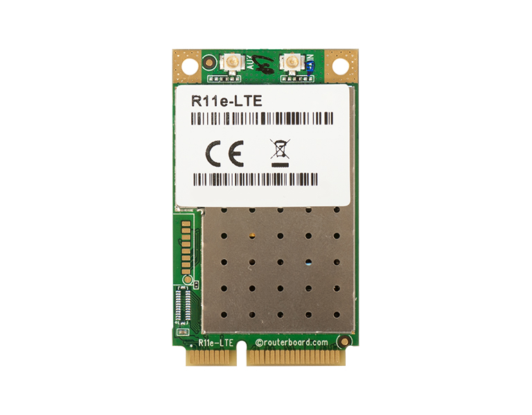 MikroTik R11e-LTE 2G/3G/4G/LTE miniPCI-e card, 2x uFL connectors