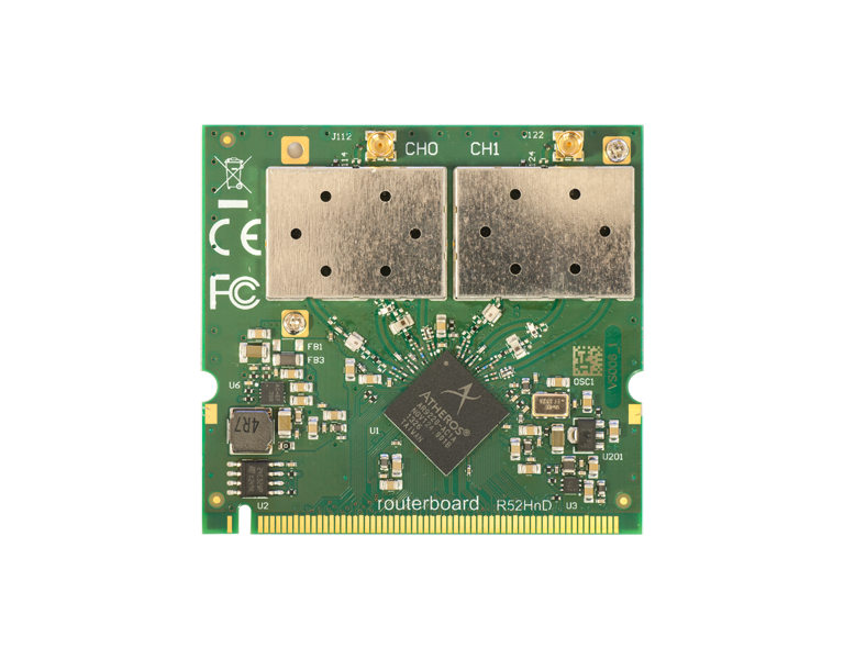 MikroTik R52HnD 2.4/5Ghz miniPCI 802.11a/b/g/n dual chain, 2x MMCX