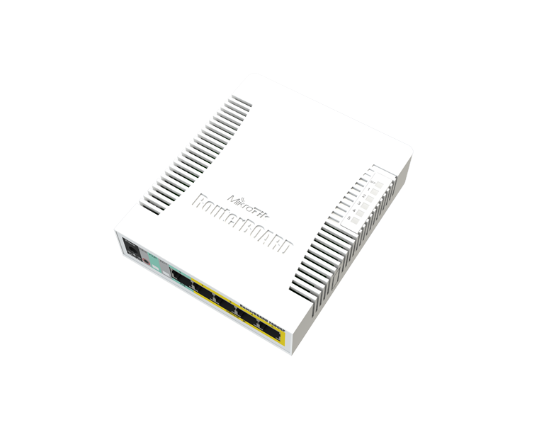 MikroTik RB260GSP 5x Gigabit PoE out Ethernet Smart Switch, SFP cage